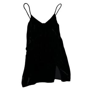 Reformation Black Velvet Tunic Dress / Tank Top – XS